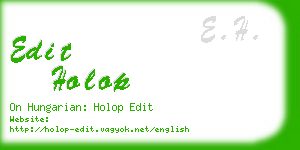 edit holop business card